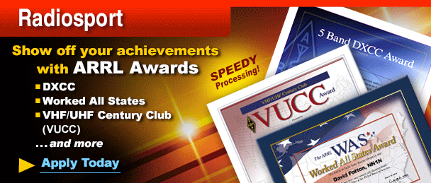 ARRL Awards - Apply Now