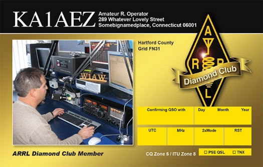 Diamond Club QSL Cards