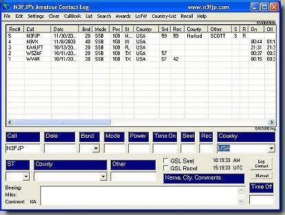 electronic ham radio logbook