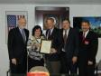 <strong>Long Island Congressman Steve Israel given "Outstanding Public Service Award"</strong> On December 16, 2004, the National Antenna Consortium (NAC) presented Congressman Israel with its first ever "Outstanding Public Service Award".  Pictured left to right: Dick Ross K2MGA, Publisher of CQ Magazine, Diane Ortiz K2DO, Immediate Past President LIMARC, Congressman Steve Israel (D-NY), Gerald Agliata W2GLA, Executive Director of NAC, George Tranos N2GA, former ARRL Section Manager NYC/LI