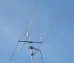 The 2M, 222, 432, and 1296 antennas at 53', 56', and 59' respectively.  Six meters is on another tower.