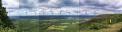 A wide view (with degree headings) of the Hildeberg Escarpment near New Scottland, NY FN22xp.