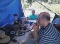 KF6CNV at the controls with KB6CLV (Simon) looking on. 