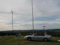 In FN46 looking South towards NY. Lesson learned: If you set up next to a wind tower, IT'S PROBABLY GOING TO BE WINDY!