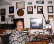 The pic shows my "transceiver" in hand and behind it is the empty space where my Icom should be.  Ironically, that's an Acom 2000A sitting off to the left.  I wonder if the Rockmite would drive it... hi