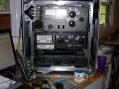 Radio Station AL4T prepared for combat deployment in shock-mounted rack case. Amp is inop due to ops ten fat thumbs... so 2007 SS CW was low power assisted (prec U).
