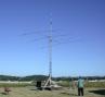 Darrell, K9AIH contemplating the A-4S, G5RV, and Homebrew 160 meter vertical.
