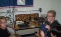Jordan, KE5BRT, assists cub scouts in contacting others on D-Star and IRLP.