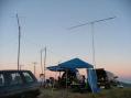As the sun sinks slowly in the West ... W6SBA atop Magic Mountain