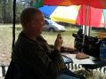 My Dad, KD7MAS, calling CQ on 6 meters.
