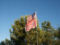US and ARRL flag at N6QEK