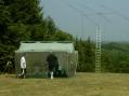 SSB HF STATION AND TRI-BAND BEAM ON LADDER!