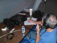 Dave Powers (KA0KCI) operating at the 20m FD Station.