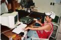 Qays "KC" AB2SH (12) operated 20M station and simultaneously logged qso to the PC. (Photographer: John W. Luebs, N2PMQ).