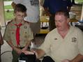 MFDXA President Tony N2MFT with Ian of Troop 61 Valrico FL on the HF station