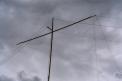 here is one end of our 40-meter 3 wire beam