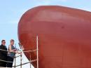 Christening the USNS Howard O. Lorenzen