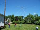 The Yagi antenna is up for the Southington Amateur Radio Association (SARA) Field Day, held at the Southington Grange.