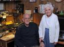 <b>73 Years in Ham Radio:<br />
Still Going Strong &amp; Staying Young</b><p>
Phil Young, that is. W1JTH (above, with Dot, W1TGY). He is the Maine Sea Gull Net's Friday Night Net Control Station, and has been for the past 20 years. He was the young lad, who at 7-years-old, around 1924, became the designated radio technician with the family's broadcast radio set in Shirley Mills, Maine, some 85 years ago!<br />
Read the whole story at Ham Radio Signals Downeast http://www.n1ep.com<br />
Photo courtesy Phil N1EP</p>