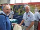 RSGB President Dave Wilson, M0OBW (right), greeted more than 3000 visitors to the event.