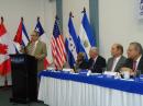 Dr. Luis Méndez Menéndez, head of SIGET (the telecommunications administration of El Salvador) formally opened the IARU Region 2 General Assembly. [Photo courtesy of IARU Region 2]