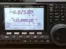 The Icom IC-9100 transceiver installed at W1HQ.