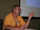 ARRL General Counsel Chris Imlay, W3KD, answers a question at a July 19 Legislative Update forum at the ARRL National Centennial Convention in Hartford, Connecticut. [Rick Lindquist, WW1ME, photo]