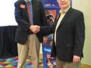 ARRL Northwestern Division Director Jim Fenstermaker, K9JF (right) welcomed newly elected Northwestern Division Vice Director Jim Pace, K7CEX, to the Board family.
