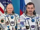 NASA Astronaut Scott Kelly (left) and Russian Cosmonaut Mikhail Kornienko, RN3BF, will spend one year aboard the International Space Station beginning in the spring of 2015. [Photos courtesy of NASA]