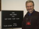 Paul Ciezniak, K1SEZ, of Wallingford, Connecticut, is one of the volunteer tour guides here at ARRL Headquarters. [S. Khrystyne Keane, K1SFA, Photo]