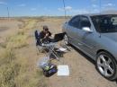 My operation in the New Mexico QSO Party, on the Otero/Lincoln County line. [Sterling Coffey, N0SSC ,photo]