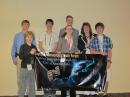 Carole Perry, WB2MGP (back row, right), led the Youth Forum at the Dayton Hamvention. [Sterling Coffey, N0SSC, photo]