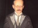 Waxwork of Dr Crippen at Madam Tussaud's in London.