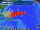 This map shows the progression of Hurricane Ike, already a Category 4 hurricane. If the storm keeps following its present path, it could threaten the Bahamas by Sunday and into early next week. [Map courtesy of The Weather Channel]