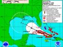 This map shows Hurricane Ike's progression to the US mainland. [Map courtesy National Weather Service]
