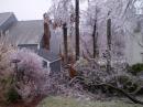 Homes in Worcester, Massachusetts were also affected by the ice storm. [Photo courtesy of Rob Macedo, KD1CY]