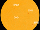 Sunspot AR3078 has a delta-class magnetic field that poses a threat for X-class solar flares. [Photo courtesy of NASA SDO/HMI]