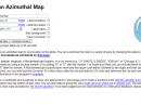 NS6T's Azimuthal Map Web page lets you create an azimuthal great circle map customized to your requirements. 