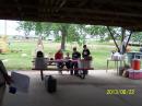 Younger visitors were treated to a Morse code bracelet that they made themselves.