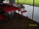 2-2.5" of water greeted us after the storm hit. Irrigation was performed as mentioned in the text with a cast iron griddle.