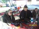 N7XKT and KG7EAI working HF as a very tired W7REA gazes into space. He was one of our all nighters.