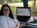 Angela KC2JPI, at the low band HF station 