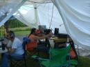 N2NSA and KC2LEB at work in the tent