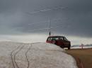 Still quite a bit of snow at the top