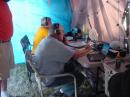 Bill, KD7FDW, and Craig, KD5ODQ, making contacts Saturday afternoon.