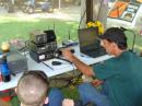 Tom N8TWM and Kyle KD8GEI Operating 40M Phone Station
