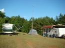 Stations were located in these travel trailers.