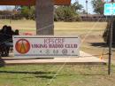 Just in case you missed the callsign, KF5CRF banner on display at the park.