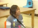 Sh'Kyra KF5NNT being interviewed by the school media team.
