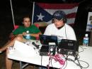 WP4U-Carlos having a ball on 20m; NP4G-Otis watching.